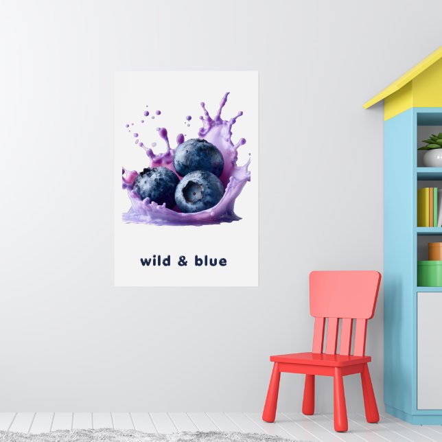 Summer Splash Fruit Wall Art Poster  (Nursery 1)
