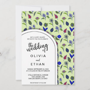 Summer spring pattern floral Wedding Invitation
