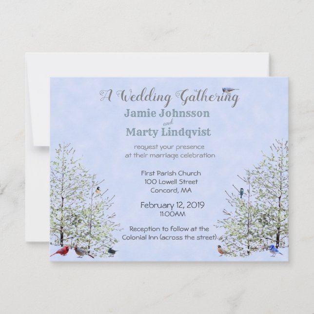 Summer/Spring Wedding-Nature Theme: Invitation (Front)