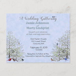 Summer/Spring Wedding-Nature Theme: Invitation