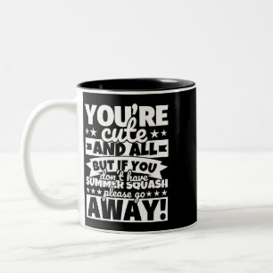 Summer squash Lover Food Funny Two-Tone Coffee Mug