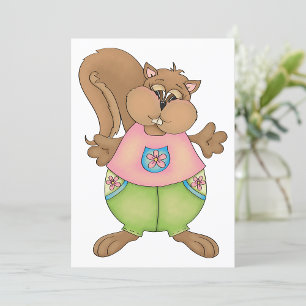 Summer Squirrel Invitation