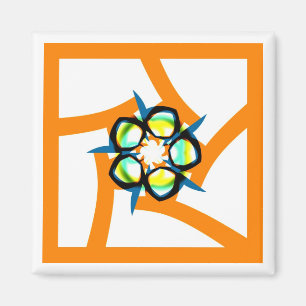 Summer Star - Orange Magnet
