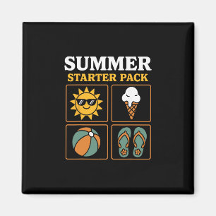 Summer Starter Pack Sun Flip Flops Ll And Ice Crea Magnet