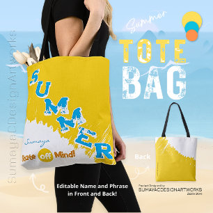 Summer State of Mind Beach Colors Tote Bag