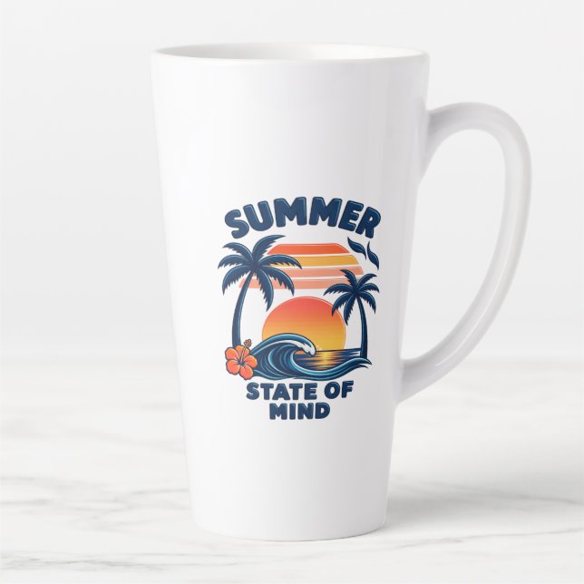 Summer State of Mind Latte Mug (Right)