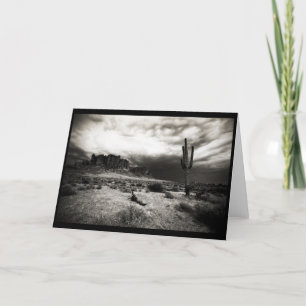 Summer Storm at the Superstition Mountains Card
