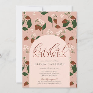 Summer Strawberries Bridal Shower Invitation