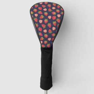 Summer Strawberry Dark Blue & Red Golf Head Cover
