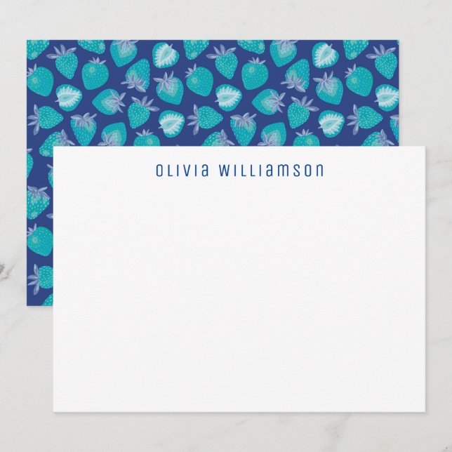 Summer Strawberry Fruit pattern Card (Front/Back)