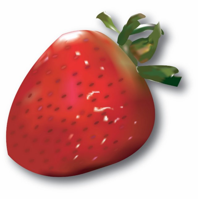 Summer Strawberry Magnet Photo Sculpture Magnet (Front)