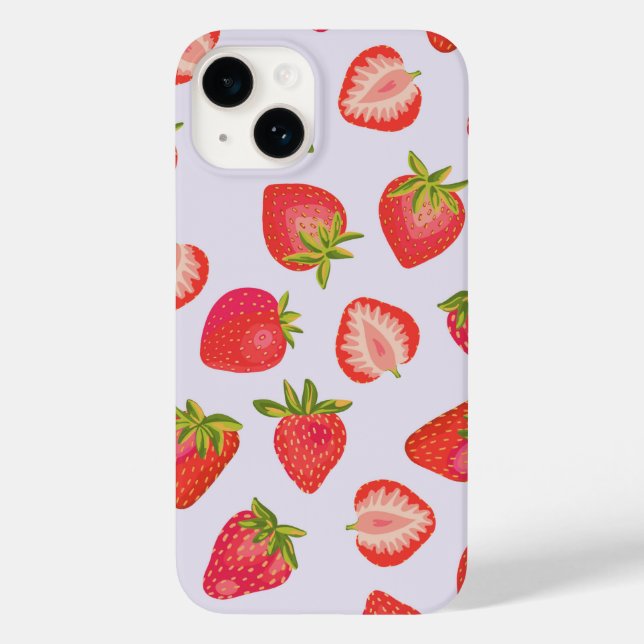 Summer Strawberry Pattern Case-Mate iPhone Case (Back)