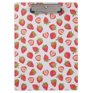 Summer Strawberry Pattern Clipboard