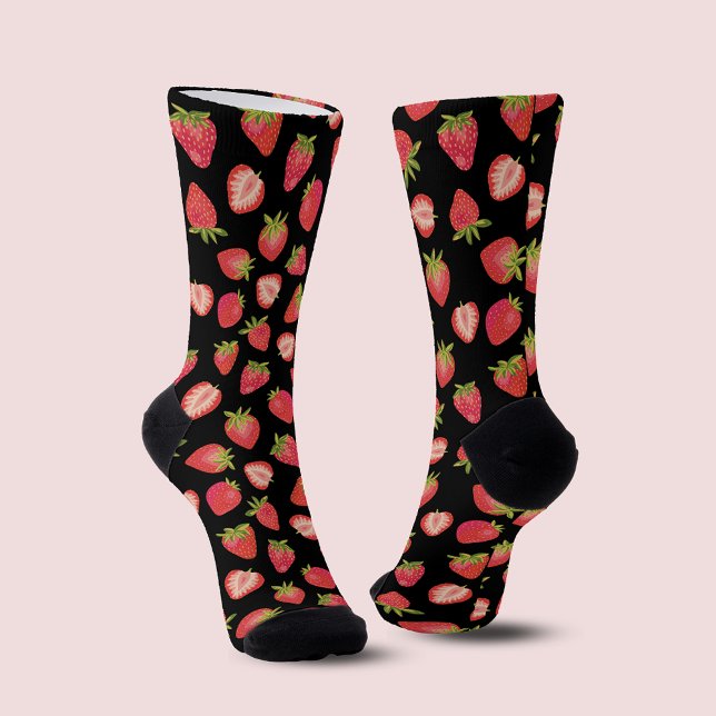 Summer Strawberry Pattern Socks (Creator Uploaded)