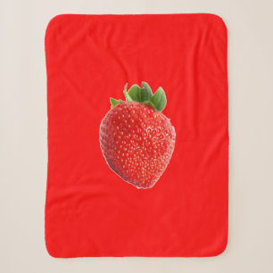 Summer Strawberry Sherpa Blanket