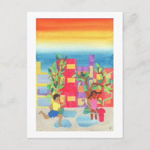 Summer Street Fun Postcard