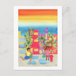 Summer Street Fun Postcard