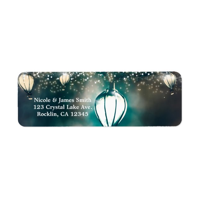 Summer String Lights Enchanted Wedding Invitation (Front)