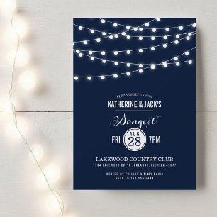 Summer String Lights Sangeet Invitation