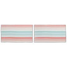 Summer stripes in coral and turquoise