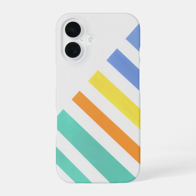 Summer Stripes  iPhone 16 Case (Back)