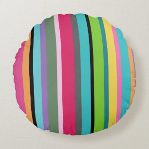 Summer Stripes Round Cushion