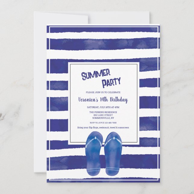 Summer Style  Invitation (Front)