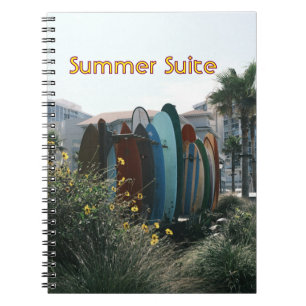 Summer Suite Surfboards & Palm Trees Notebook