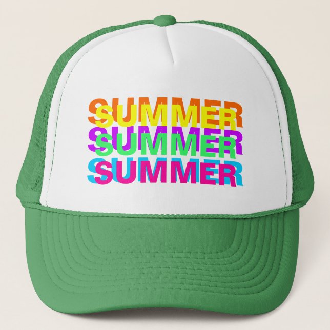 SUMMER SUMMER SUMMER Snapback Trucker Hat (Front)