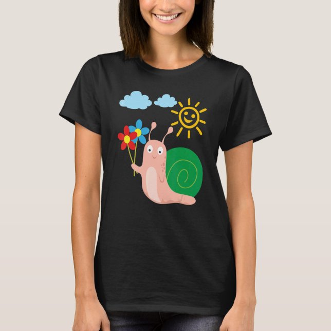 Summer sun and  snail T-Shirt (Front)