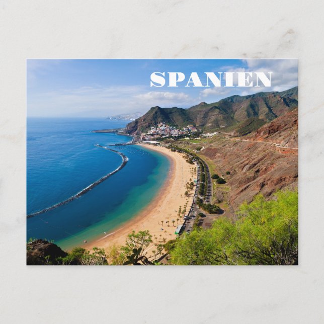 summer sun beach Spain Postcard (Front)
