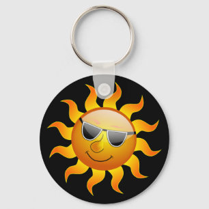 Summer Sun funny Keychain