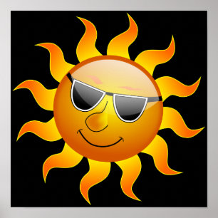 Summer Sun funny Poster