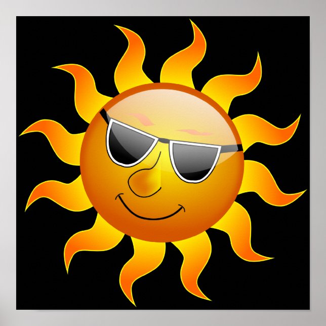 Summer Sun funny Poster (Front)