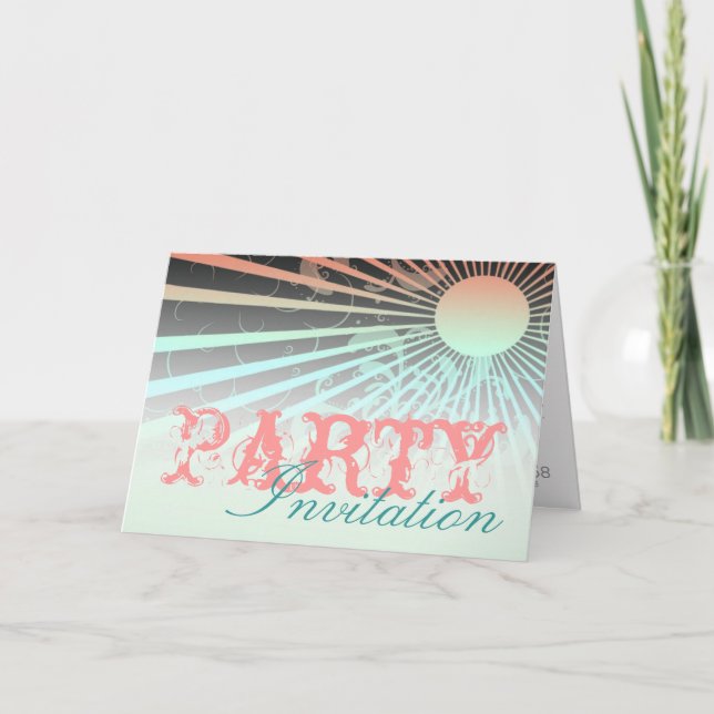 Summer Sun Party Invitation (Front)