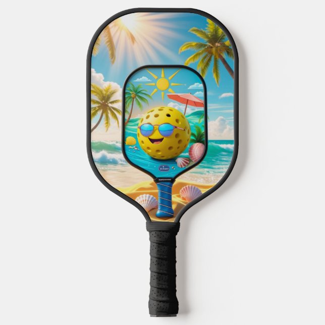 Summer Sun Pickleball – Bright & Beachy Paddle Des (Front)
