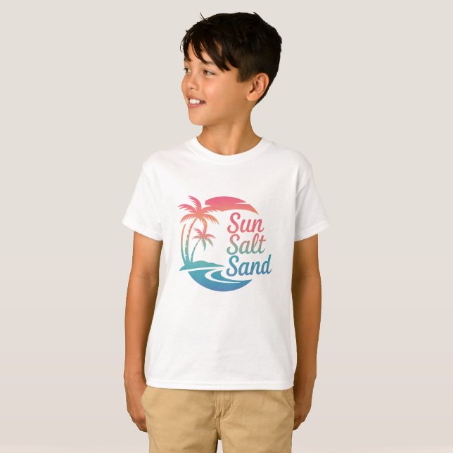 Summer Sun Salt Sand T-Shirt (Front Full)
