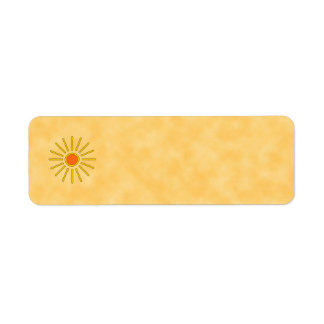 Summer sun. Warm yellow colours.