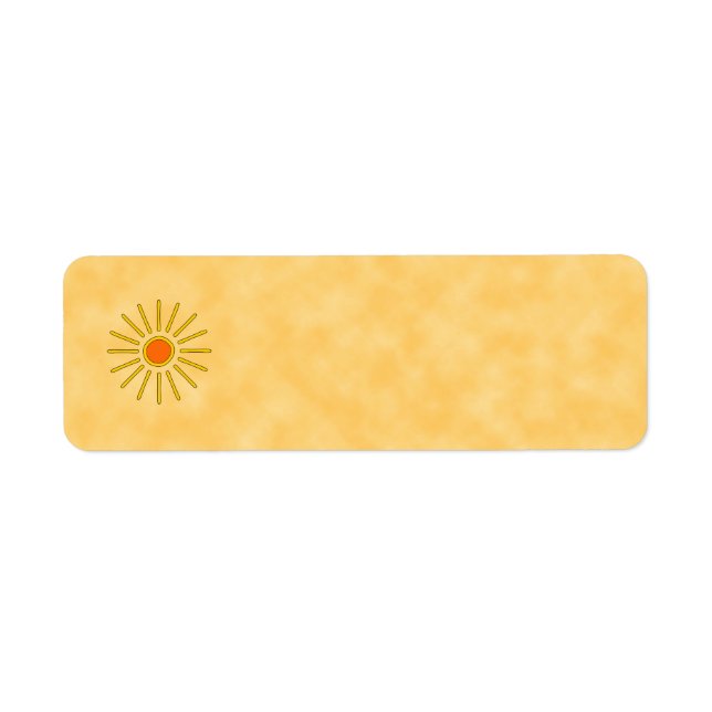 Summer sun. Warm yellow colours. (Front)