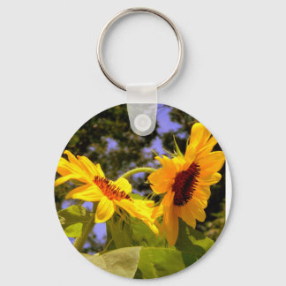 Summer Sunflower 2 Key Ring