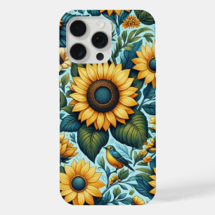 Summer/sunflower/bird iPhone 15 Pro Max Case