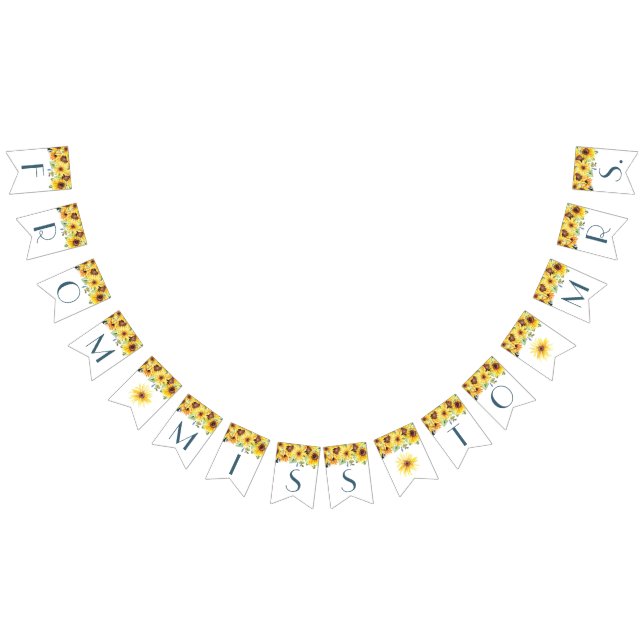 Summer Sunflower Bridal Shower Banner (All)