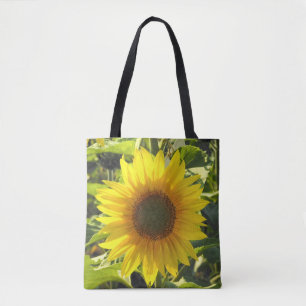Summer Sunflower Printed Tote Bag