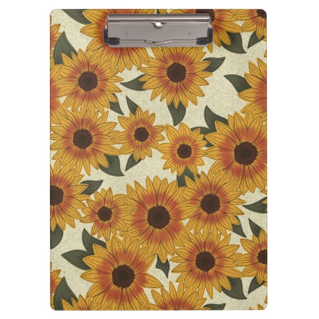 Summer Sunflowers Clipboard (Front)