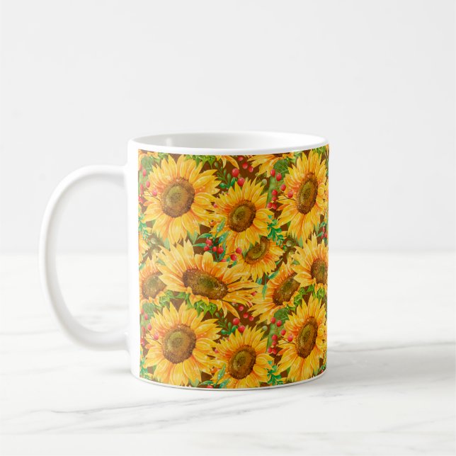 Summer Sunflowers Mug (Left)