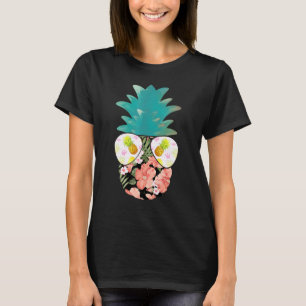 Summer Sunglasses Pineapple Aloha Beaches Hawaiian T-Shirt