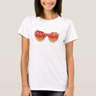 Summer Sunglasses Typography Design T-Shirt