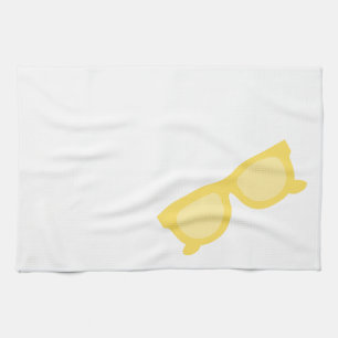 Summer sunglasses yellow hipster eyewear glasses tea towel