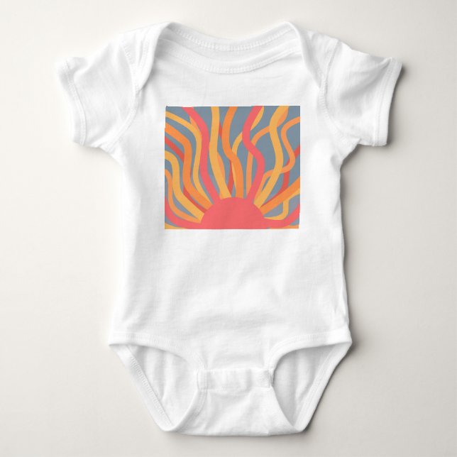 Summer Sunrise  Baby Bodysuit (Front)