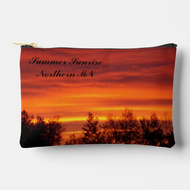 Summer Sunrise Northern MN Accessory Pouch (Front)